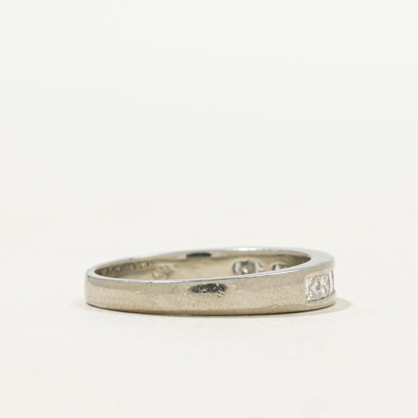 19k Semi Eternity Princess Cut Diamond Band | SZ 5.5