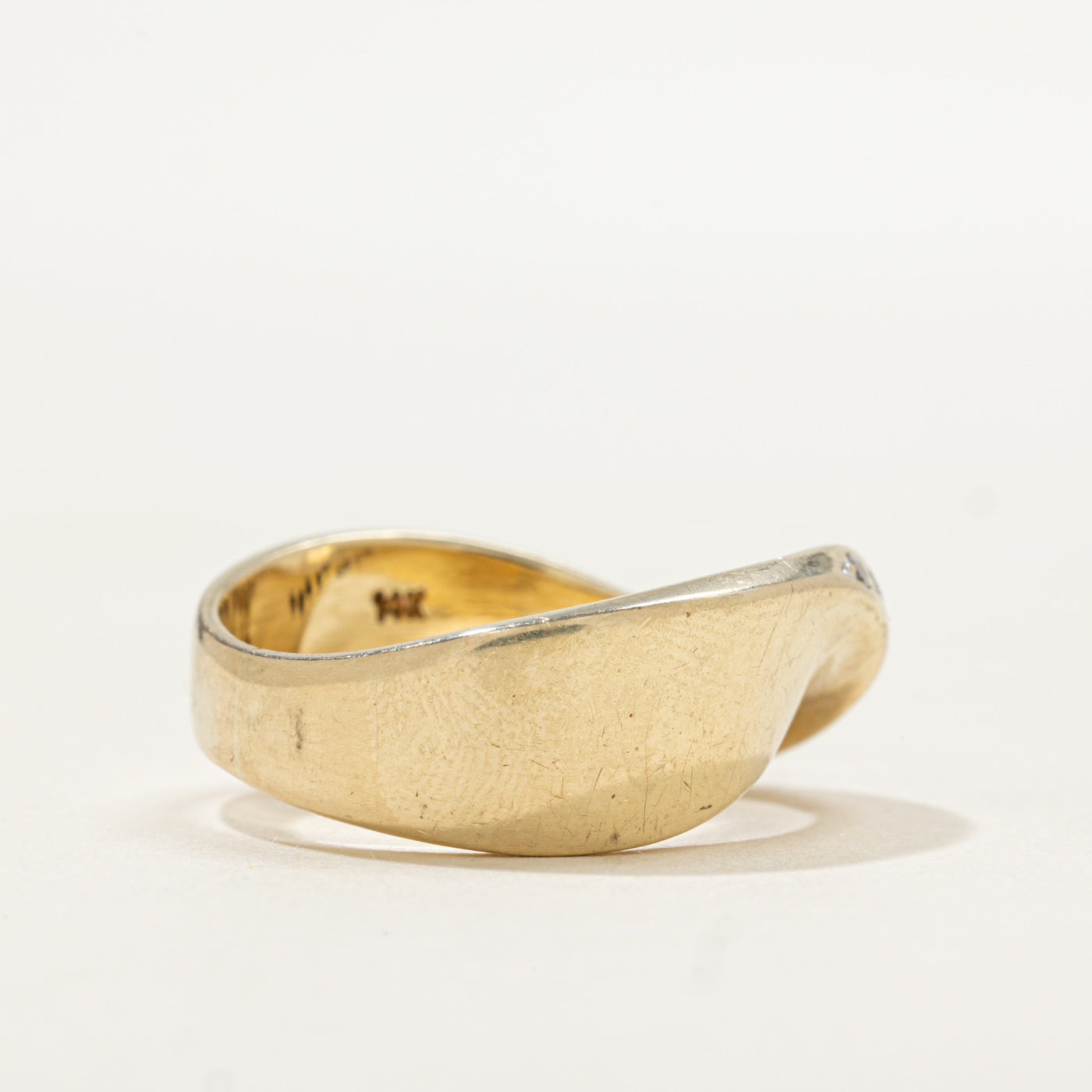 Bague en diamant motif vague | Taille 8,75