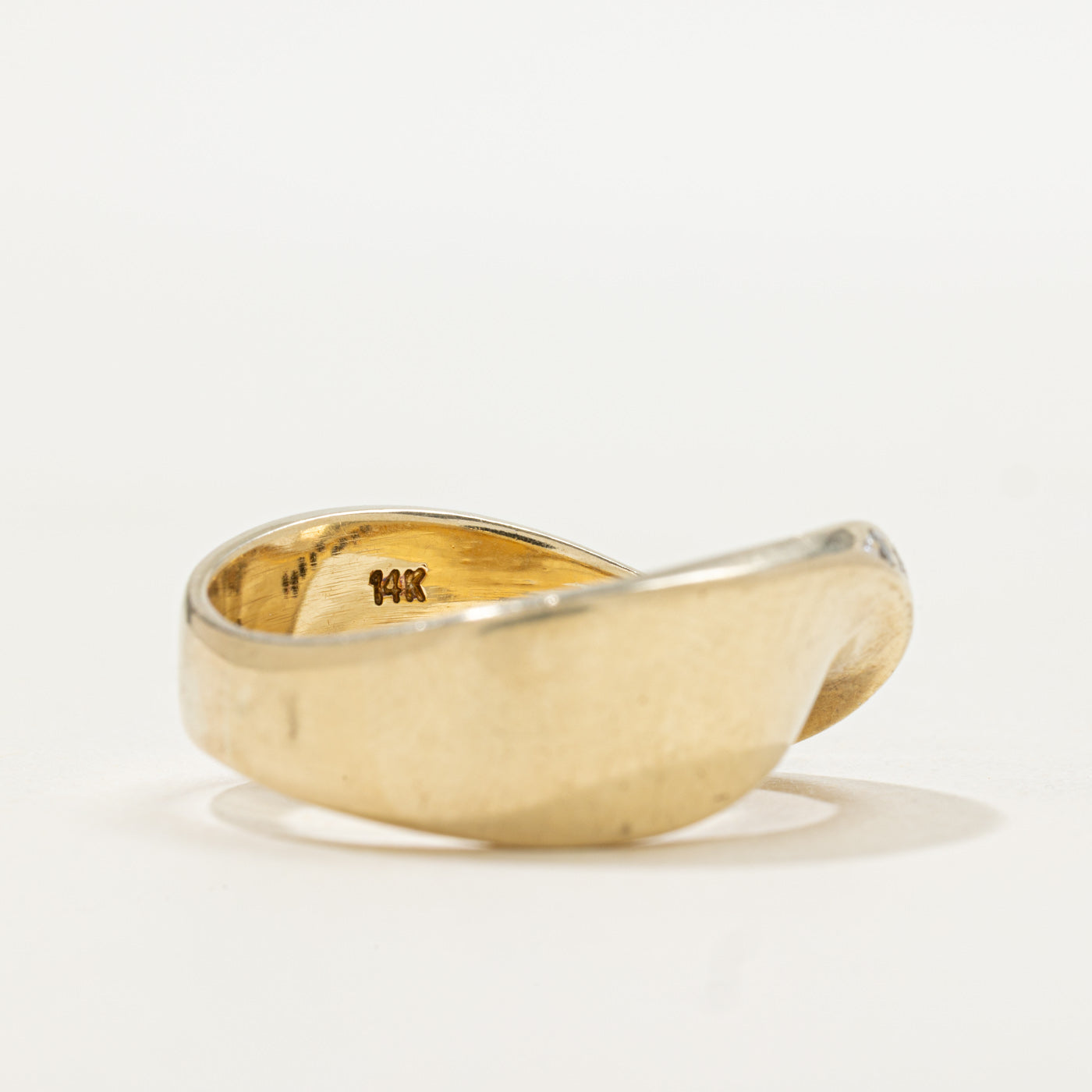 Bague en diamant motif vague | Taille 8,75