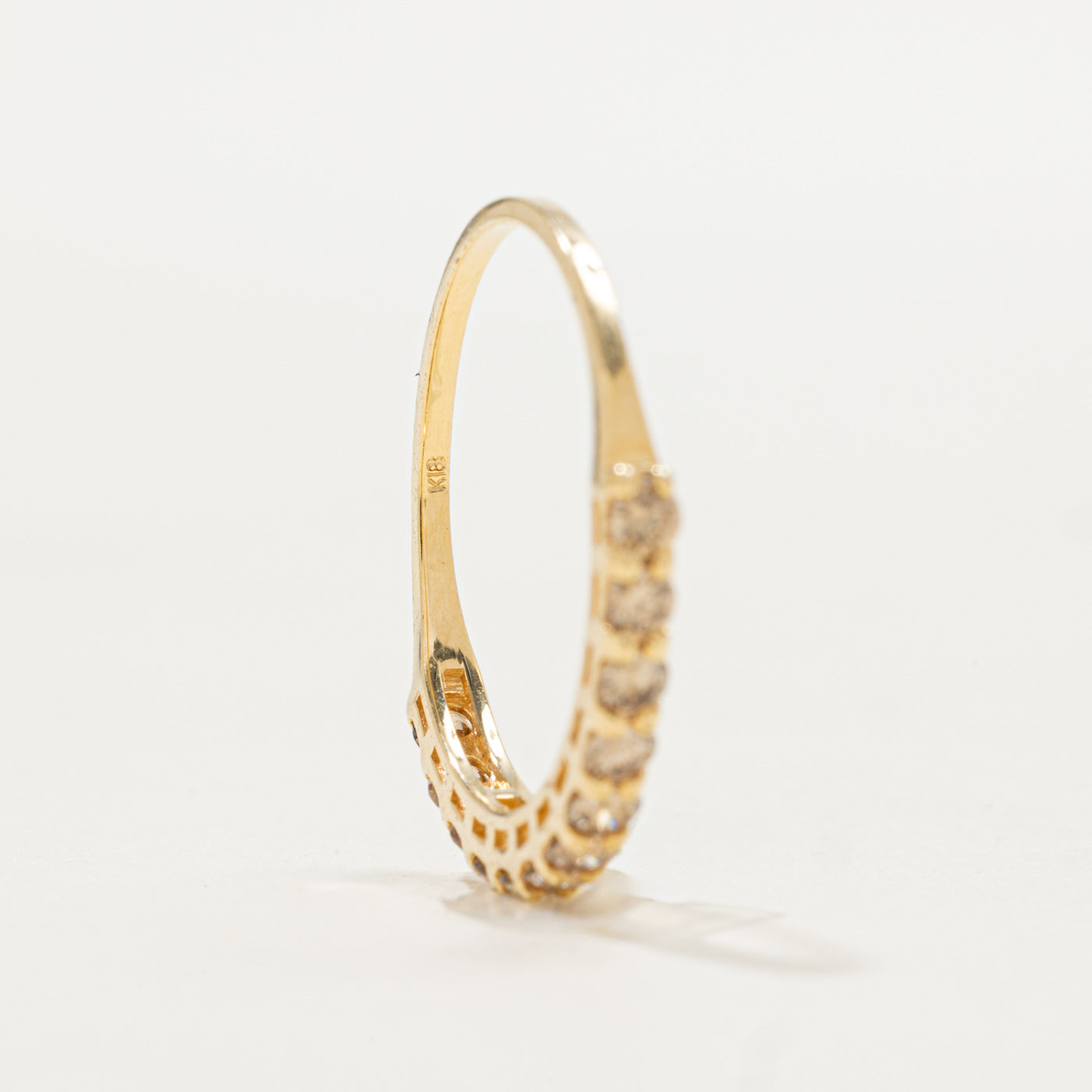 18k Semi Eternity Diamond Band | SZ 6.25