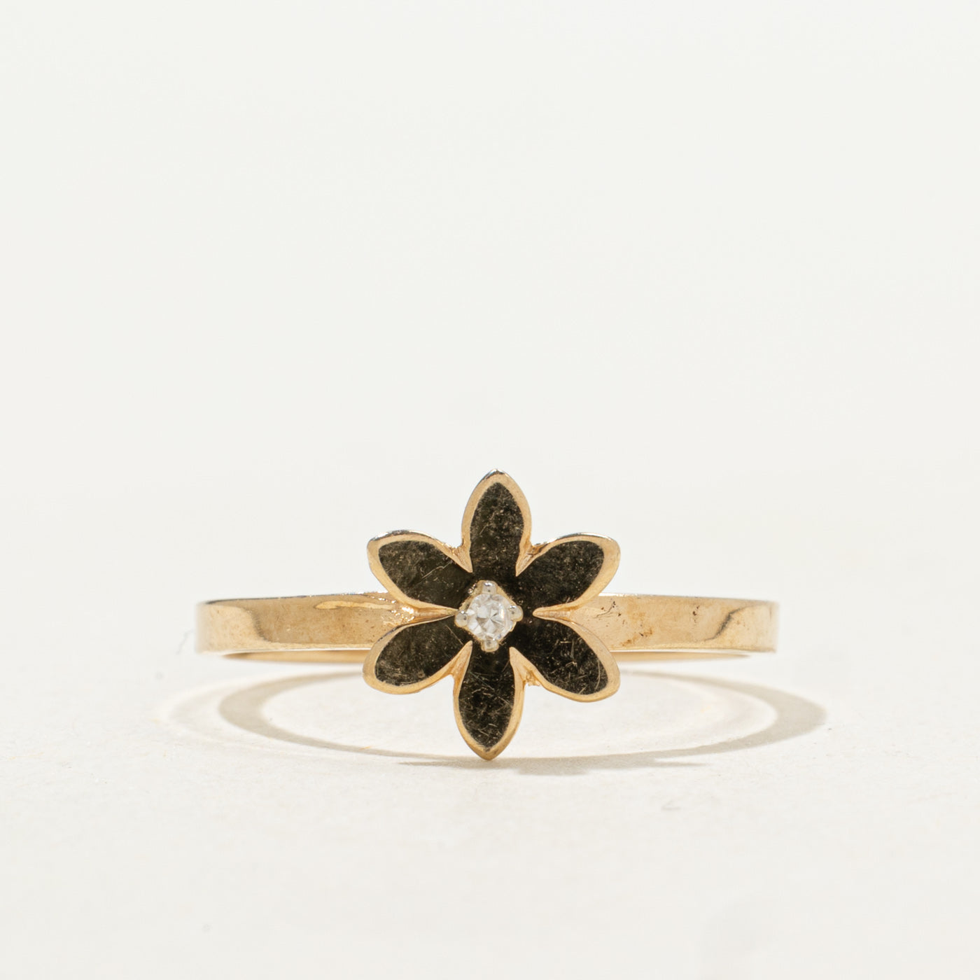 Diamond Flower Ring | SZ 5.0