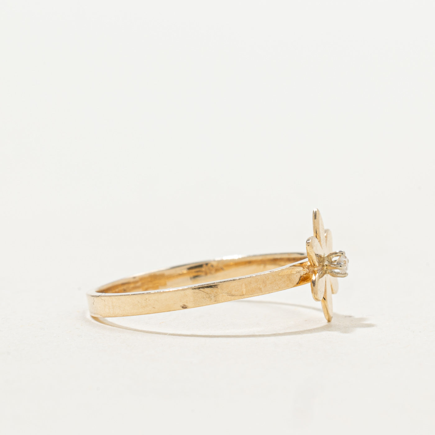 Diamond Flower Ring | SZ 5.0