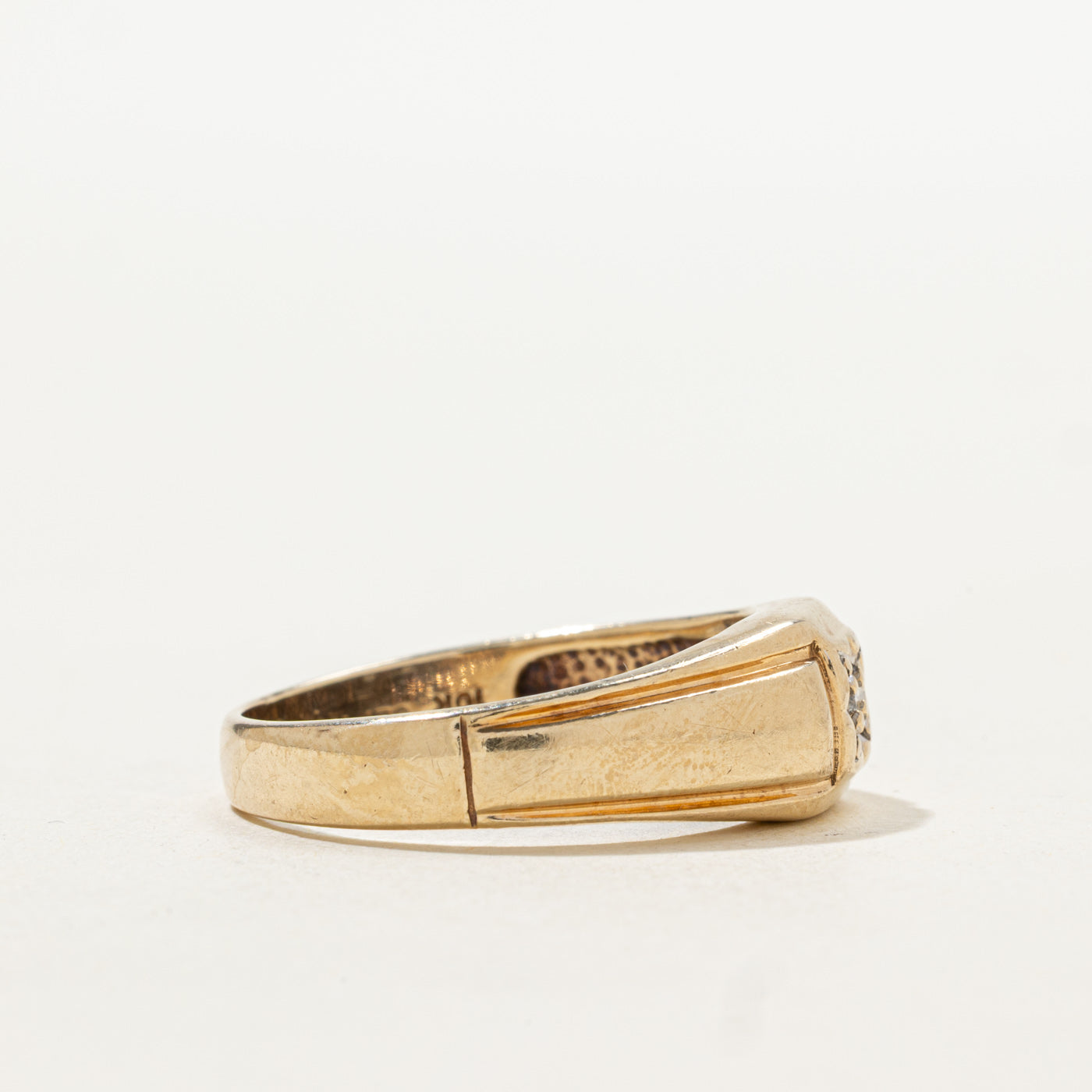 Bague sertie de diamants en étoile style milieu du siècle | Taille 10,5