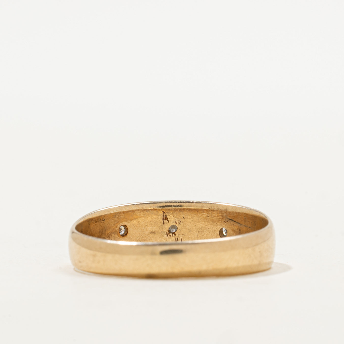 Bague sertie de diamants en forme d'étoile à trois pierres | Taille 11,5