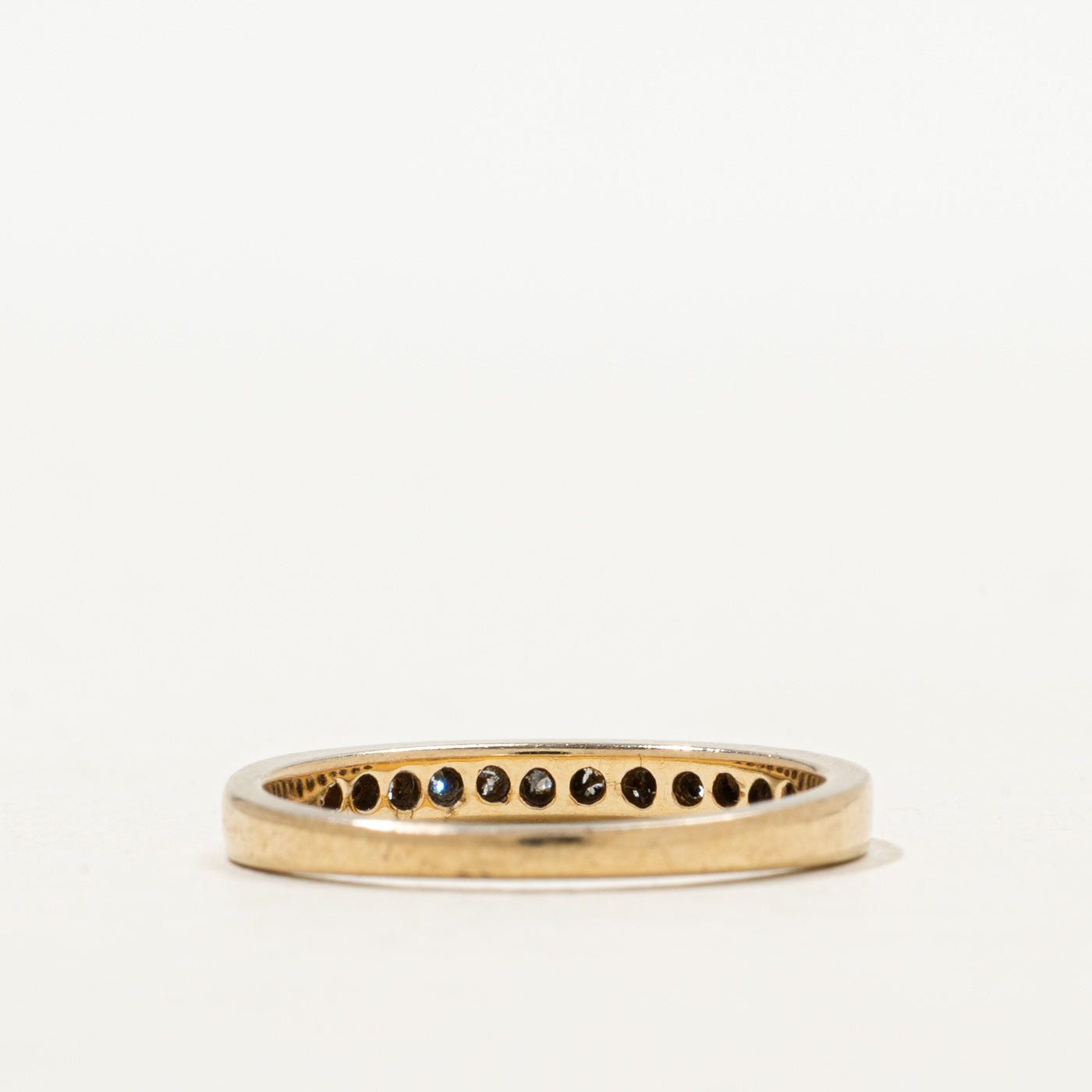 Alliance sertie de diamants semi-éternité | Taille 6,5