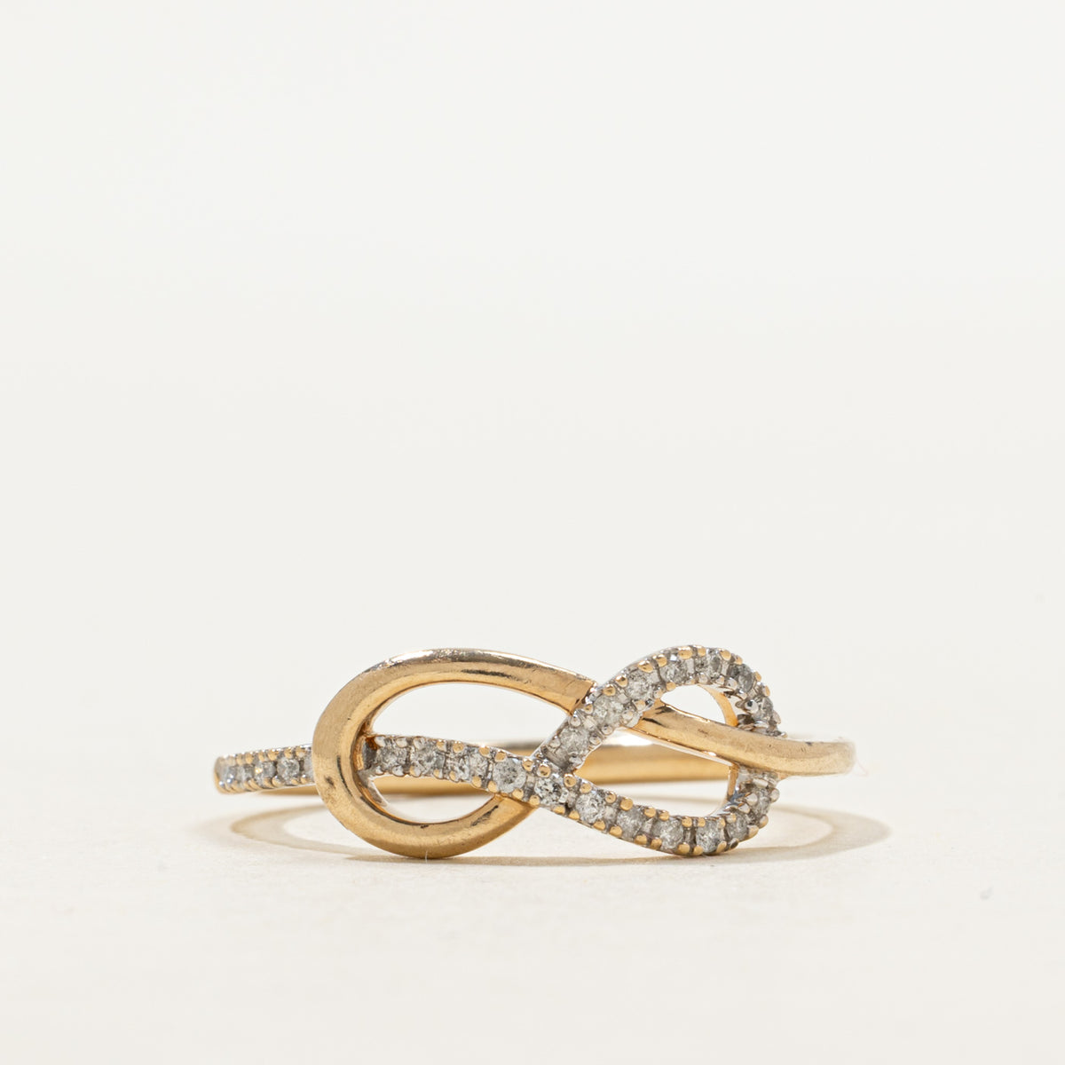 Diamond Infinity Crossover Ring | SZ 7.0