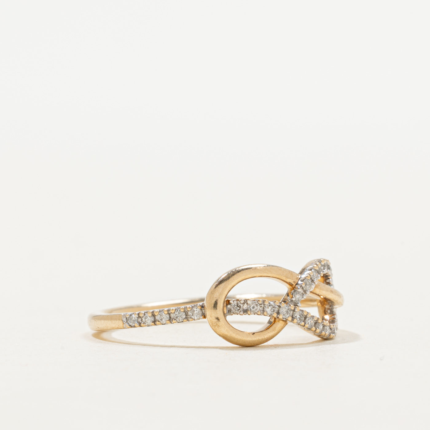 Bague croisée infini diamant | Taille 7.0