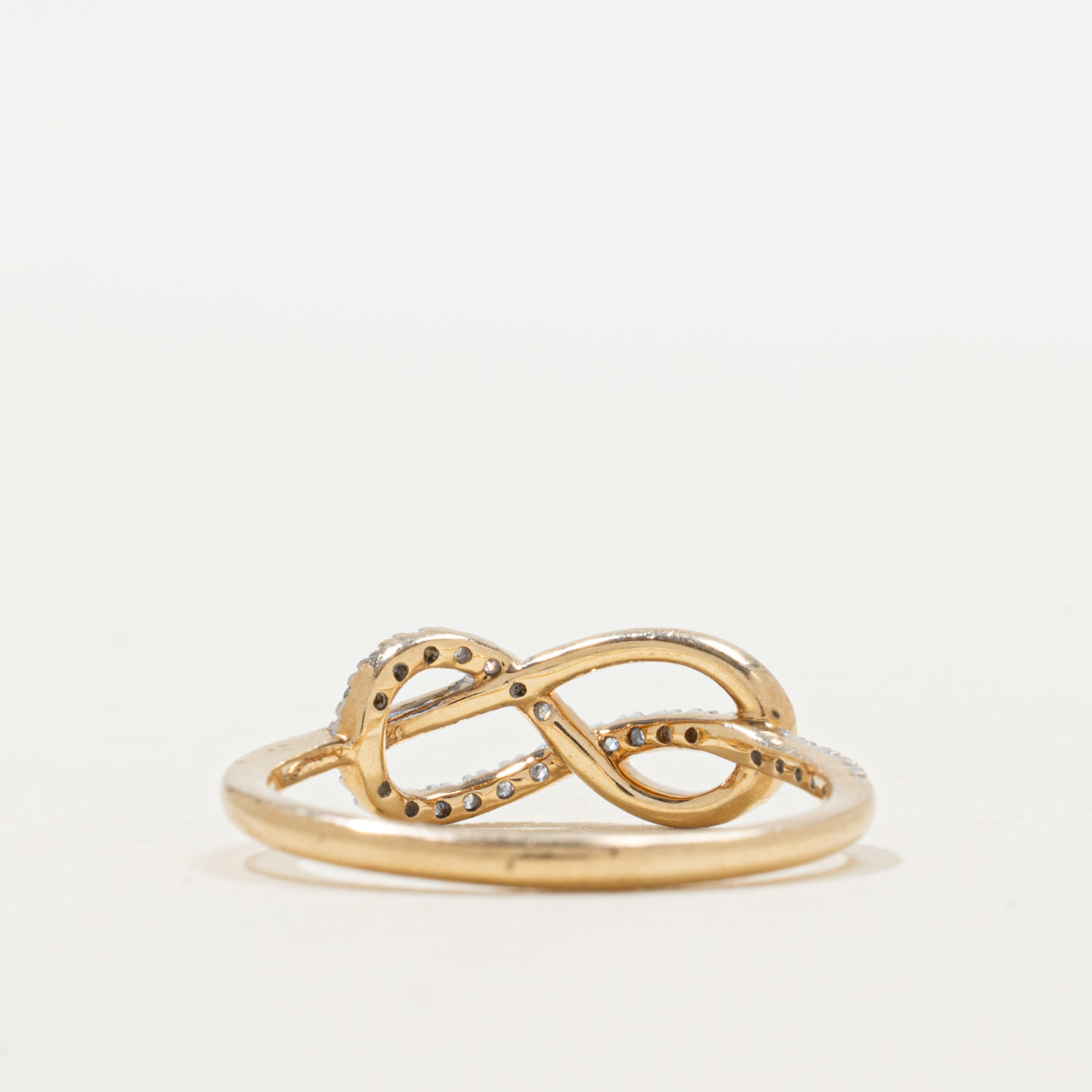 Bague croisée infini diamant | Taille 7.0