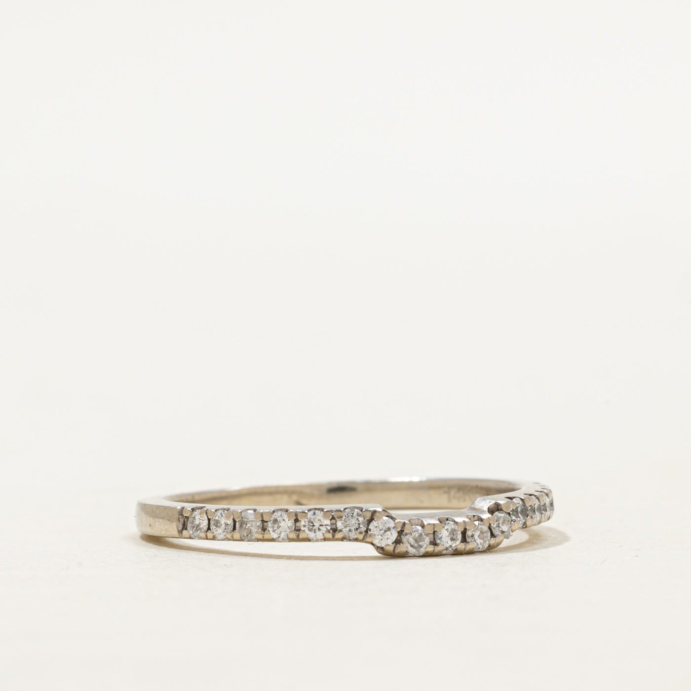 Semi Eternity Diamond Contour Band | 2.00mm | SZ 8.5