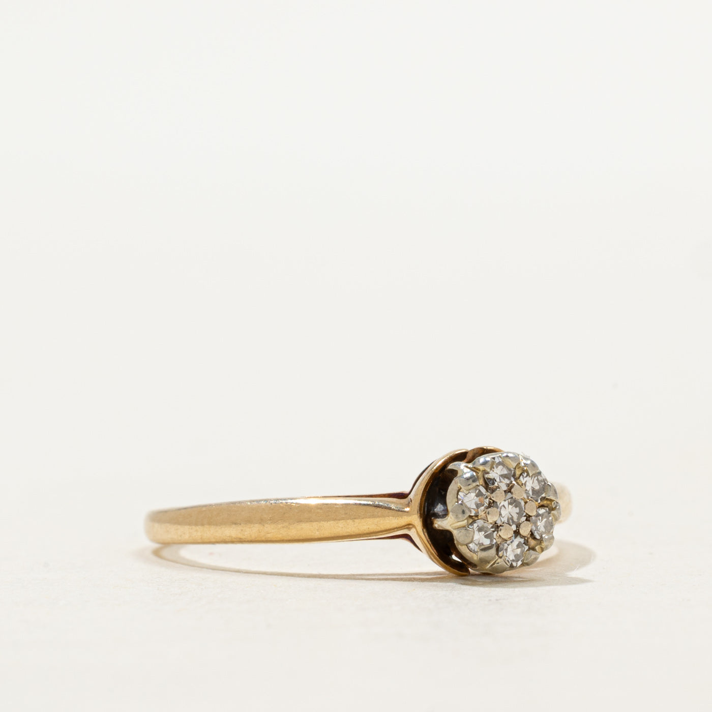 Bague sertie de diamants en cercle | Taille 7,5