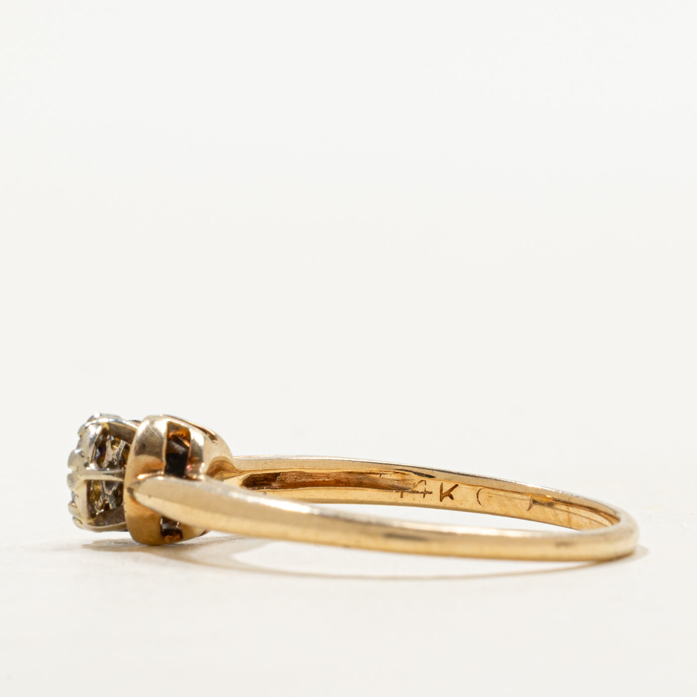Bague sertie de diamants en cercle | Taille 7,5