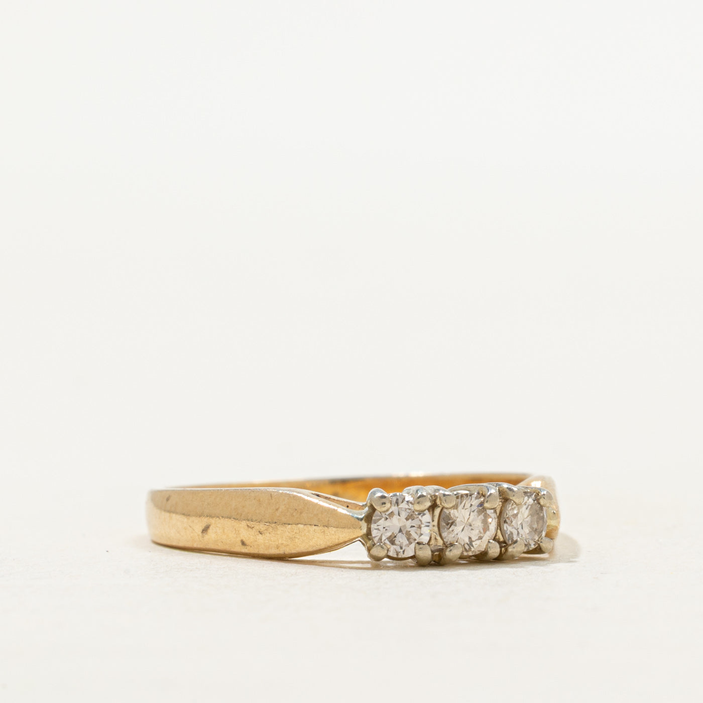 Three Stone Diamond Ring | SZ 6.75