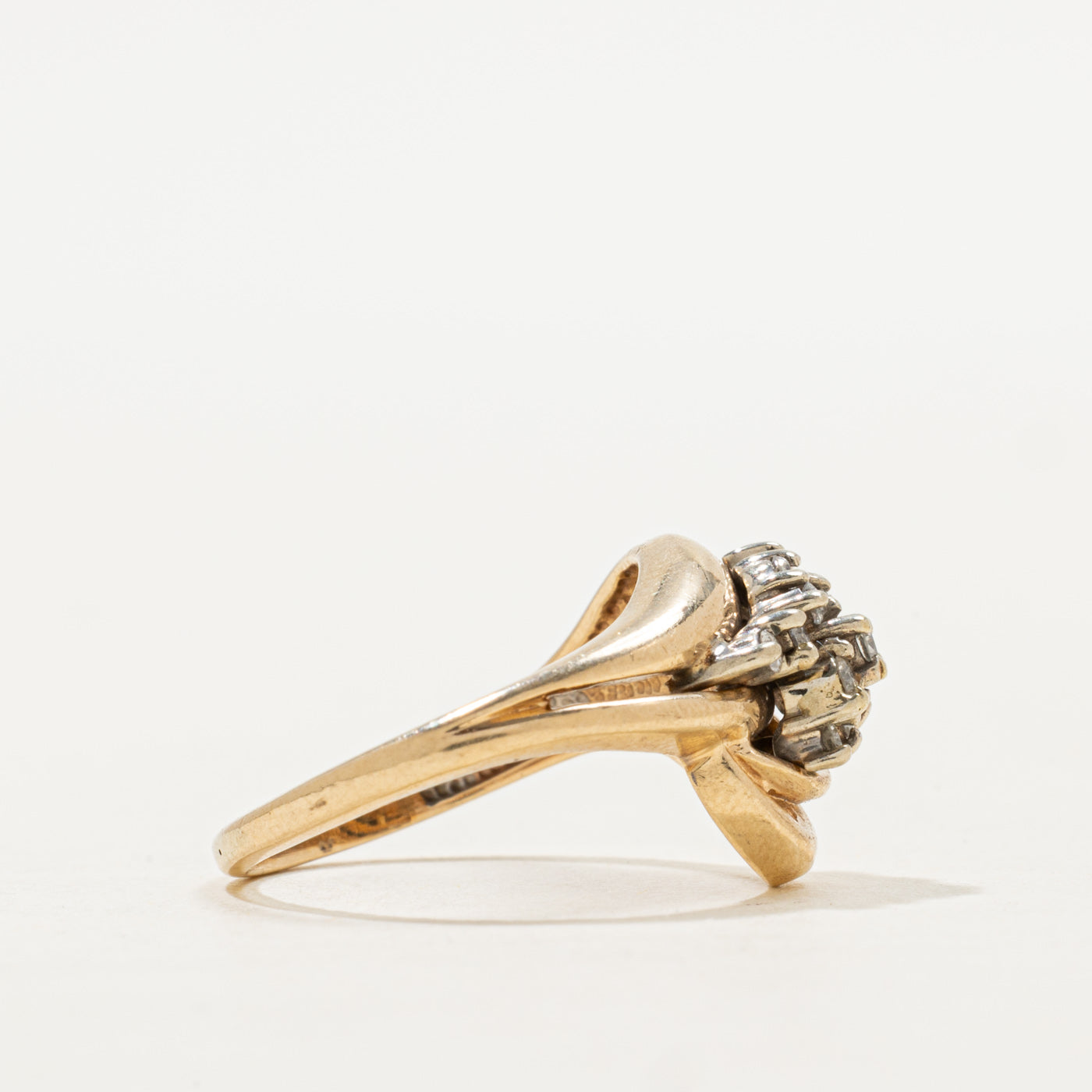 Bague vague sertie de diamants | Taille 5.0