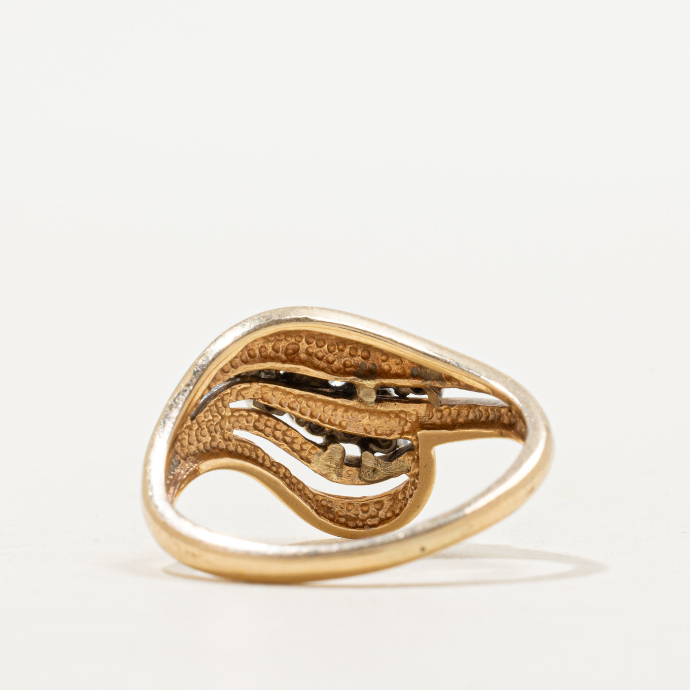 Bague vague sertie de diamants | Taille 5.0