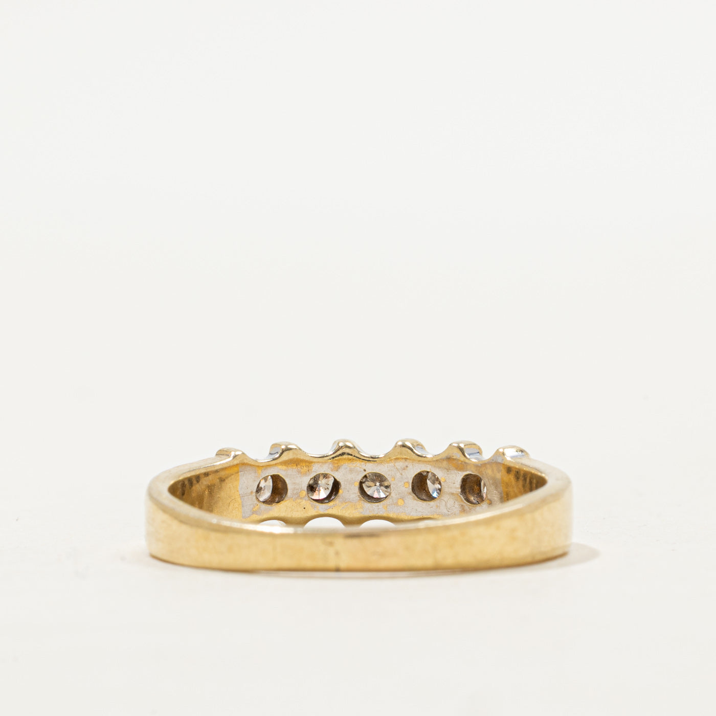 Five Stone Channel Set Diamond Band | 0.28ctw | SZ 9.5