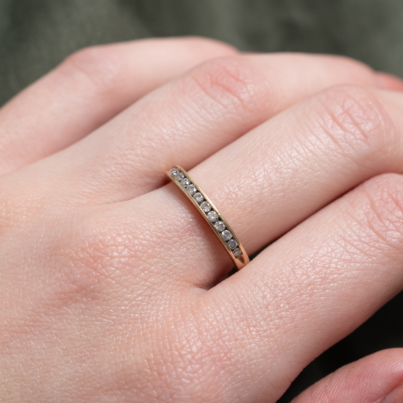 Channel Set Semi Eternity Diamond Band | SZ 6.5