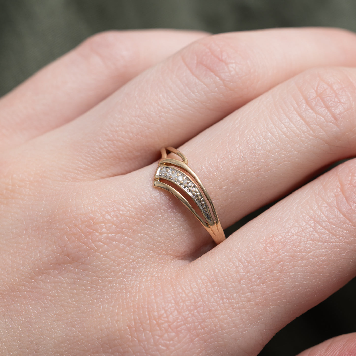 18k Yellow Gold Puzzle Ring | SZ 8.5