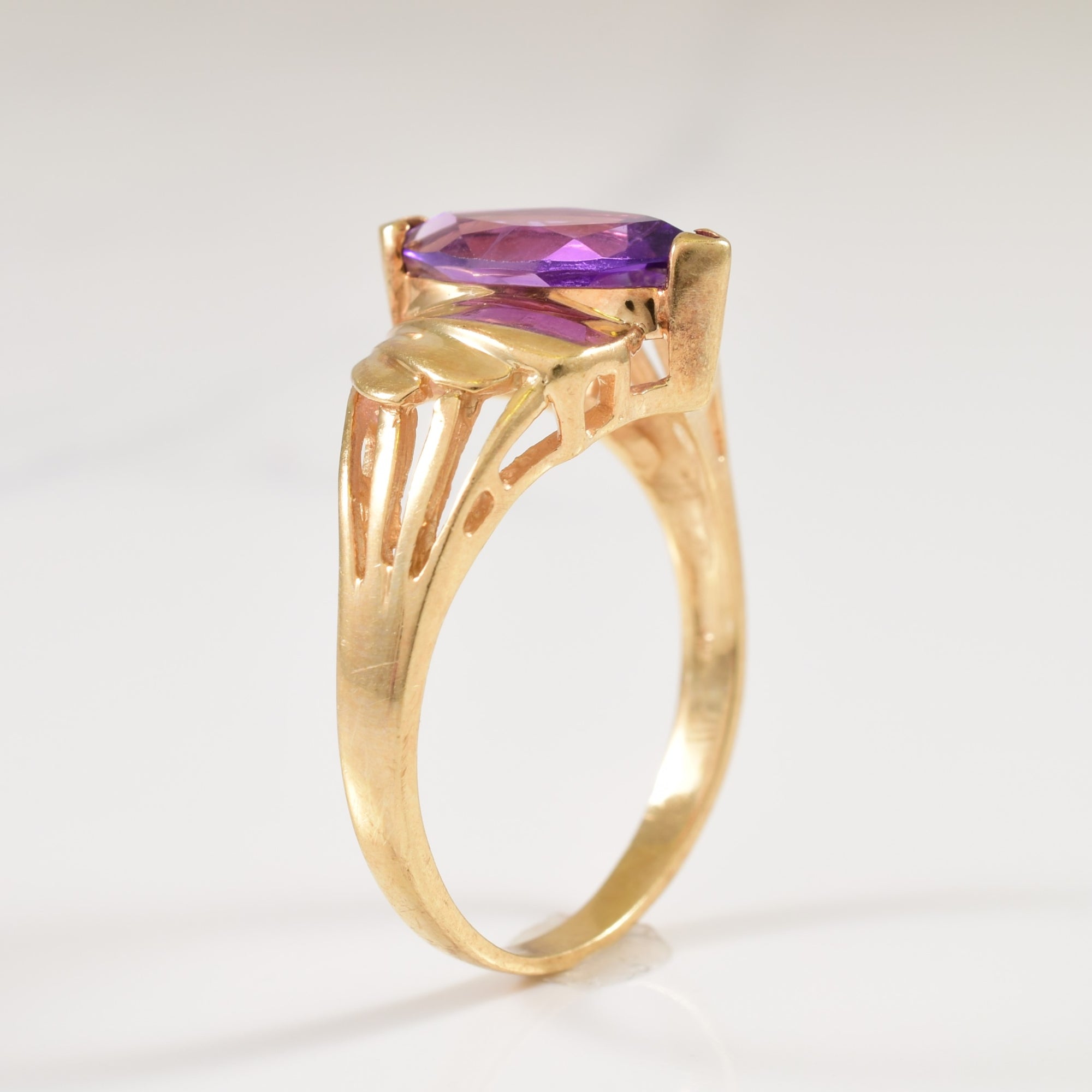 Marquise Amethyst Cocktail Ring | 1.00ct | SZ 7.25 |