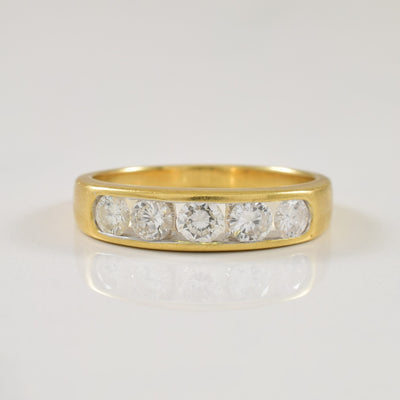 Diamond Channel Set Ring | 0.48ctw | SZ 5.25 |