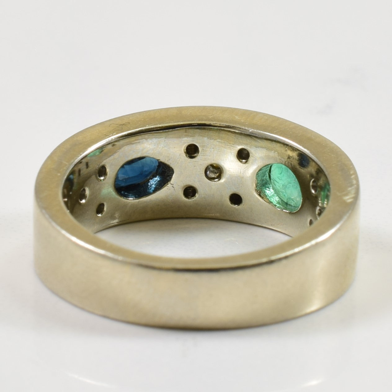 Multi Gem & Diamond Ring | 0.30ctw, 0.12ctw | SZ 4.75 |