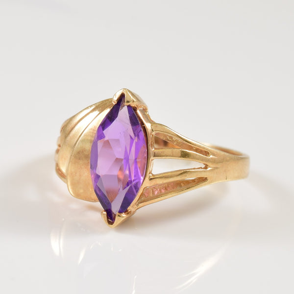 Marquise Amethyst Cocktail Ring | 1.00ct | SZ 7.25 |