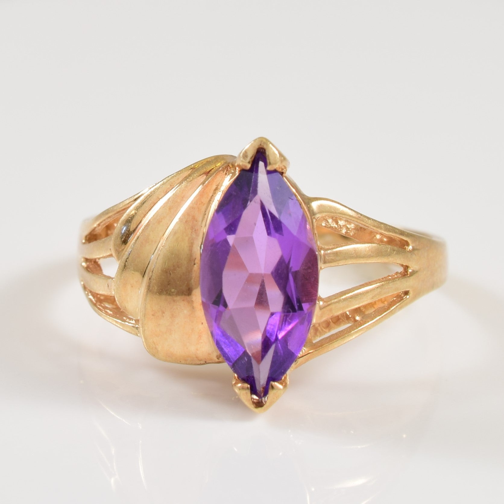 Marquise Amethyst Cocktail Ring | 1.00ct | SZ 7.25 |