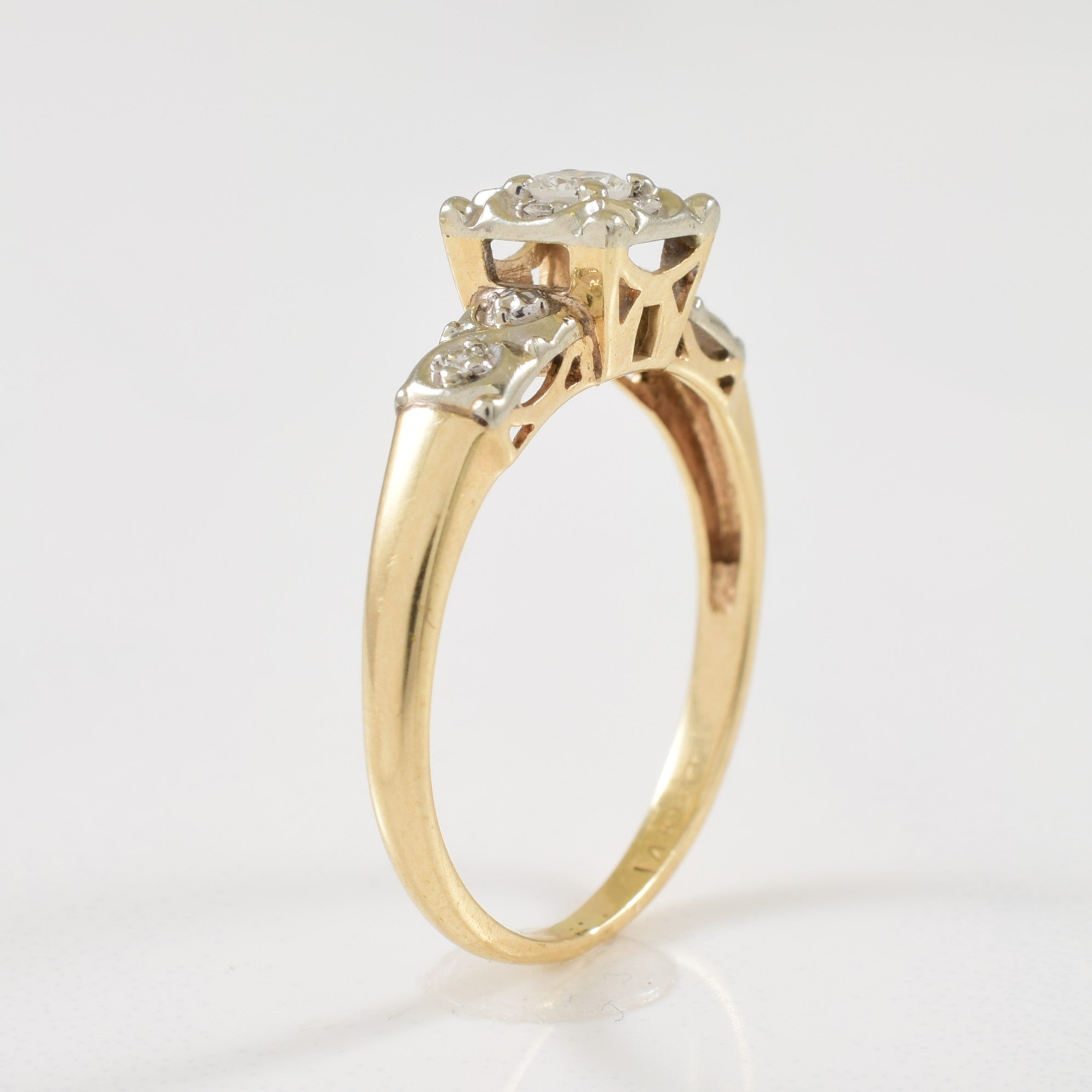Bague en diamant | 0,12 ct | Taille 4,75 |