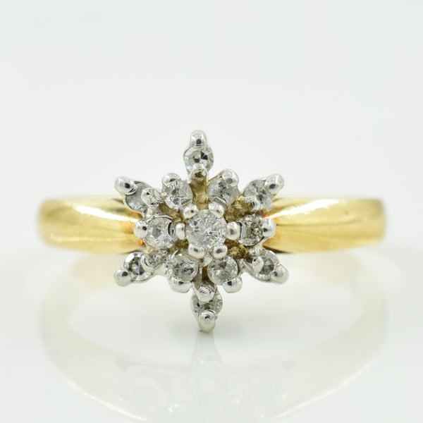 Diamond Cluster Set Ring | 0.15ctw | SZ 6.5 |