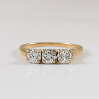 Three Stone Diamond Ring | 0.65ctw | SZ 5.25 |