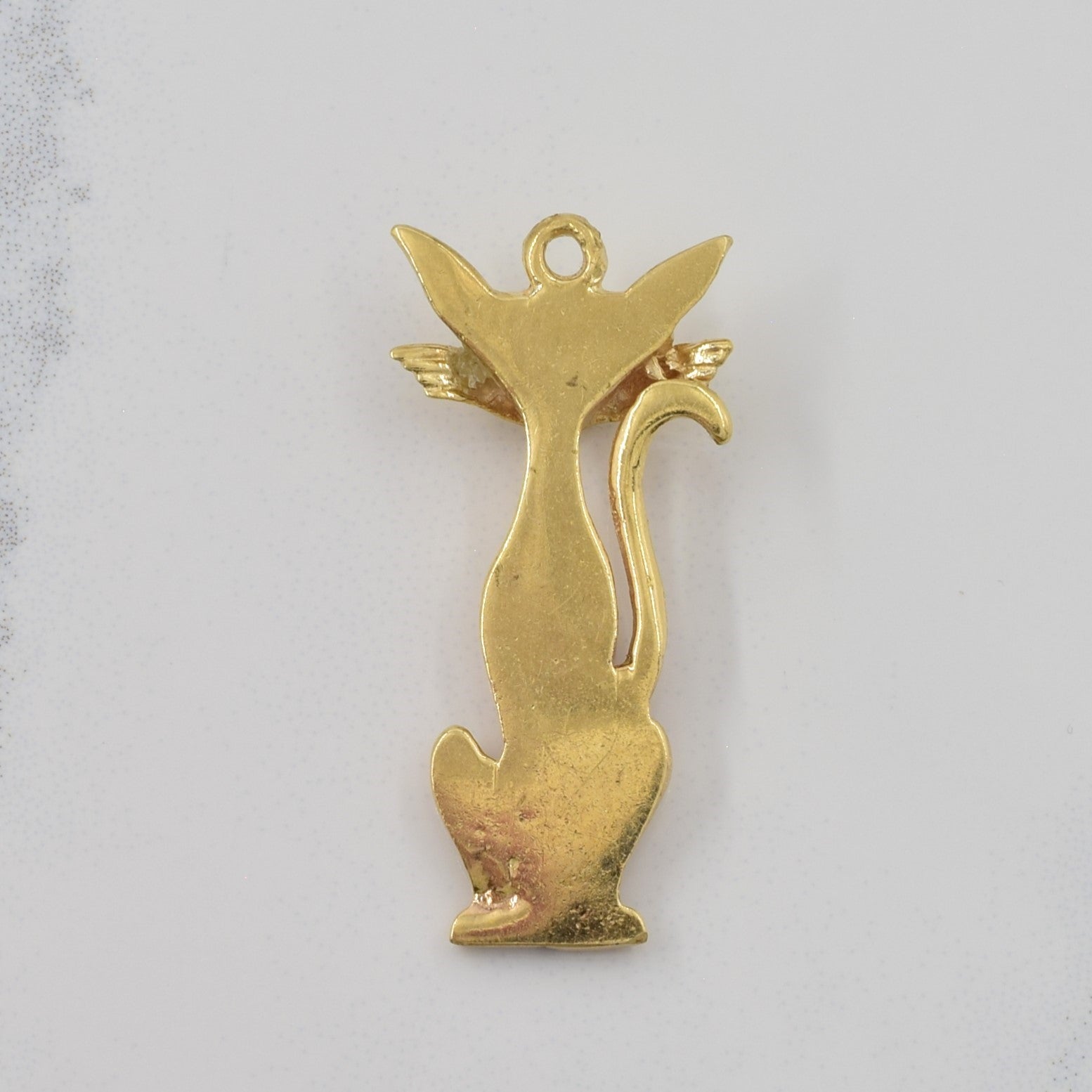 10k Yellow Gold Siamese Cat Charm |