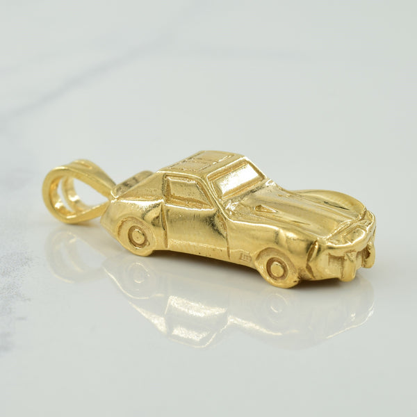 10k Yellow Gold Car Pendant |
