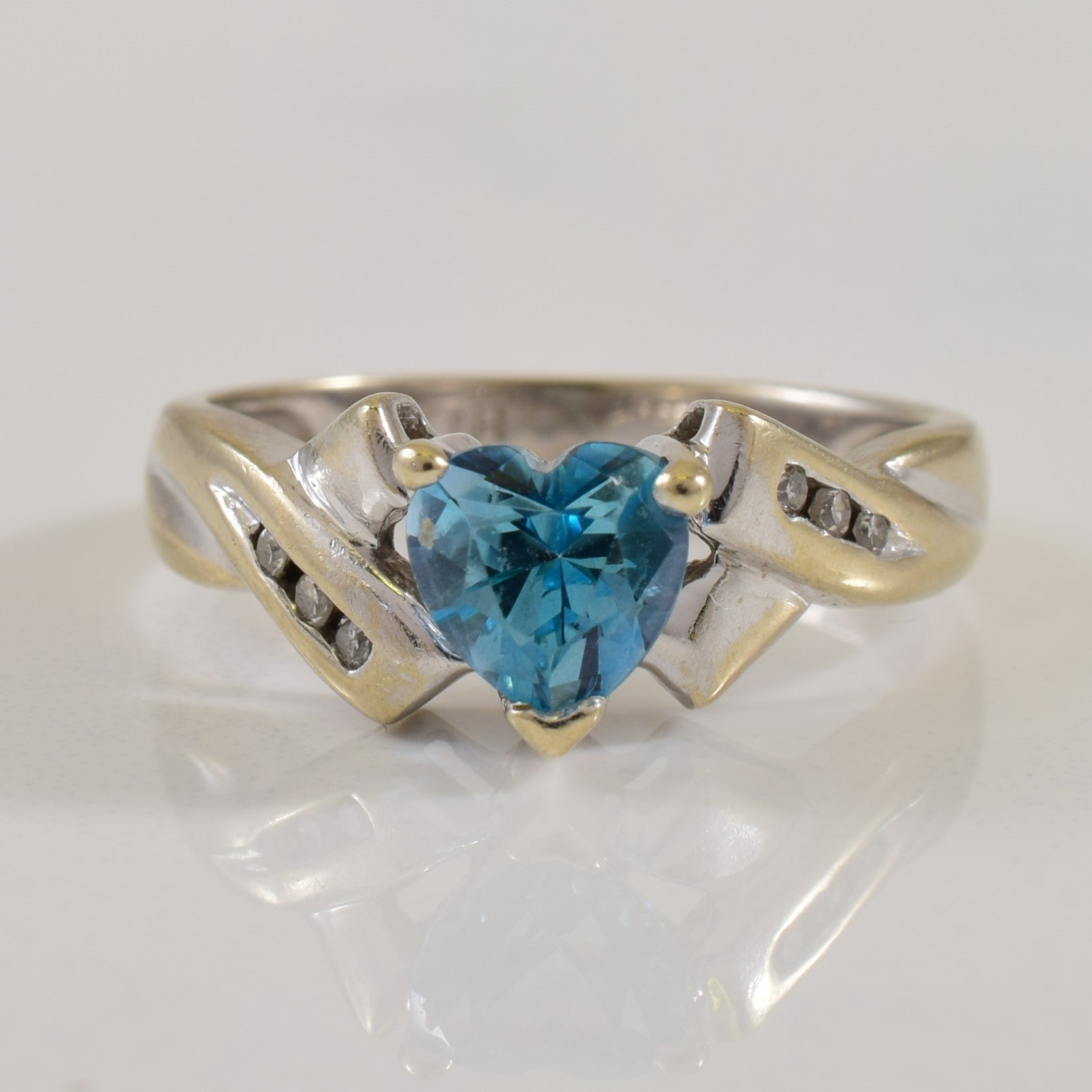 Topaz & Diamond Ring | 1.00ct, 0.04ctw | SZ 6.5 |