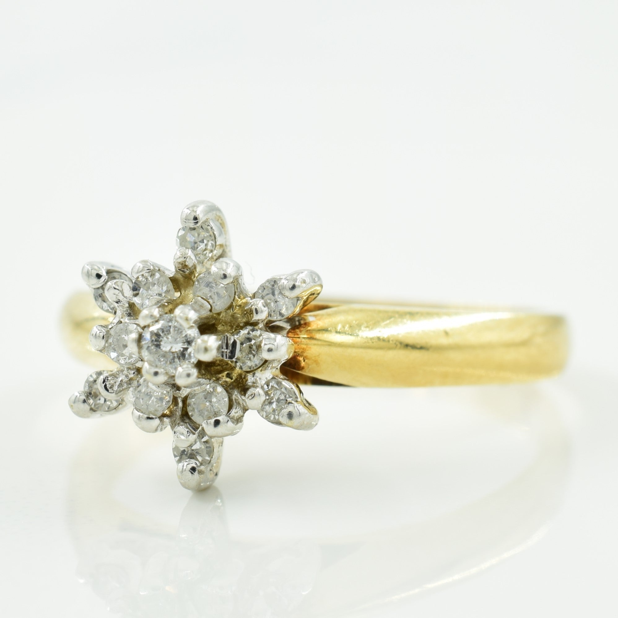 Diamond Cluster Set Ring | 0.15ctw | SZ 6.5 |