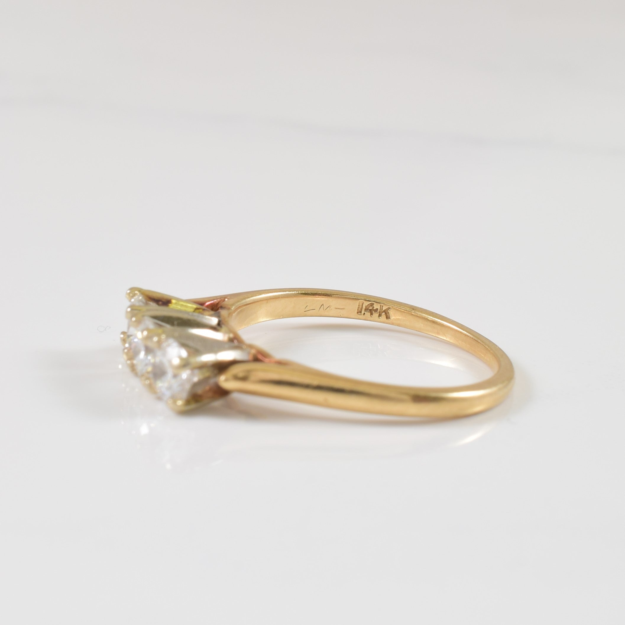 Three Stone Diamond Ring | 0.65ctw | SZ 5.25 |