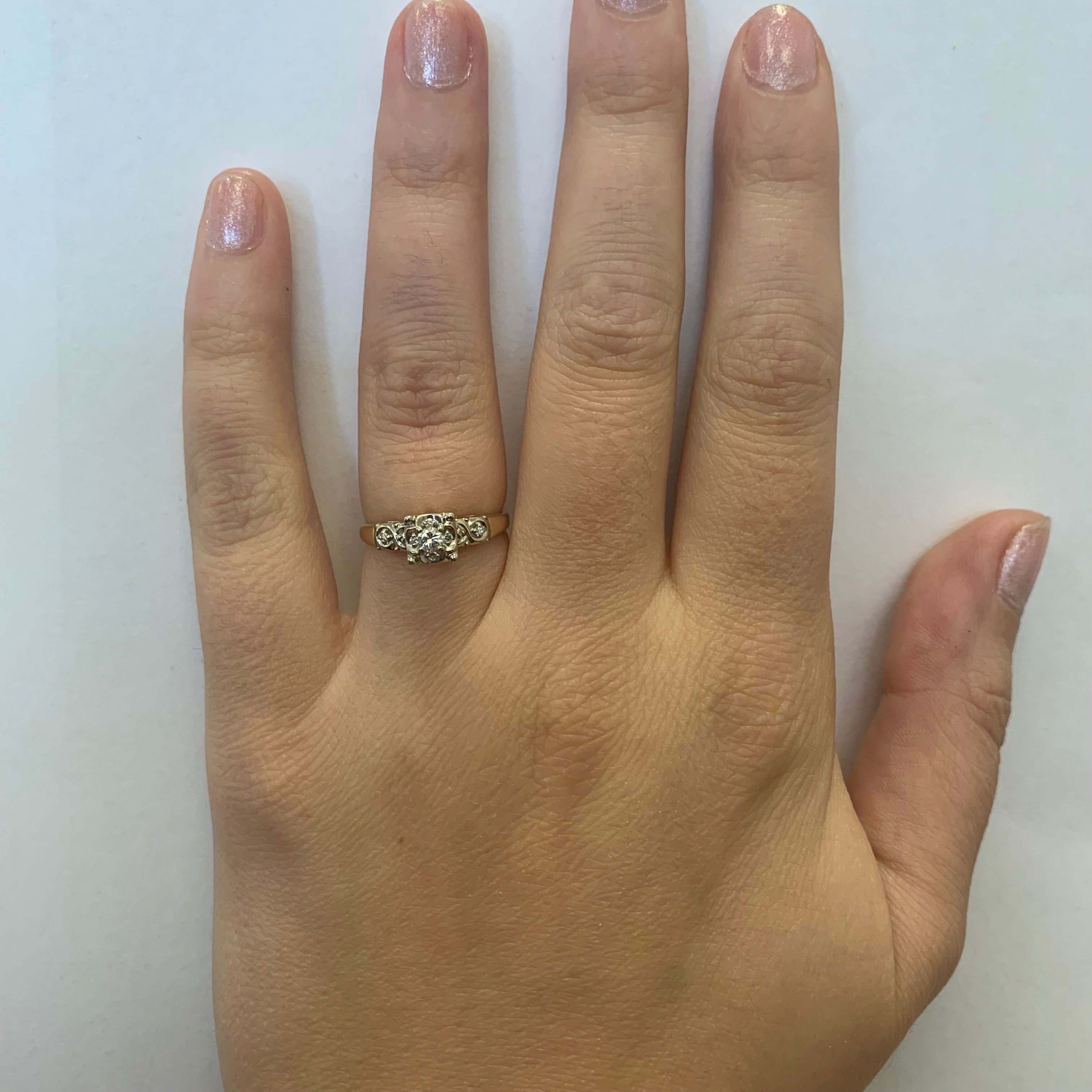 Bague en diamant | 0,12 ct | Taille 4,75 |
