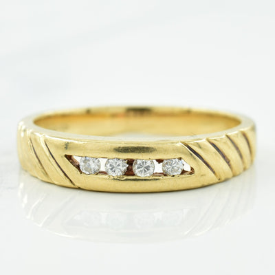 Channel Set Diamond Ring | 0.08ctw | SZ 7.25 |