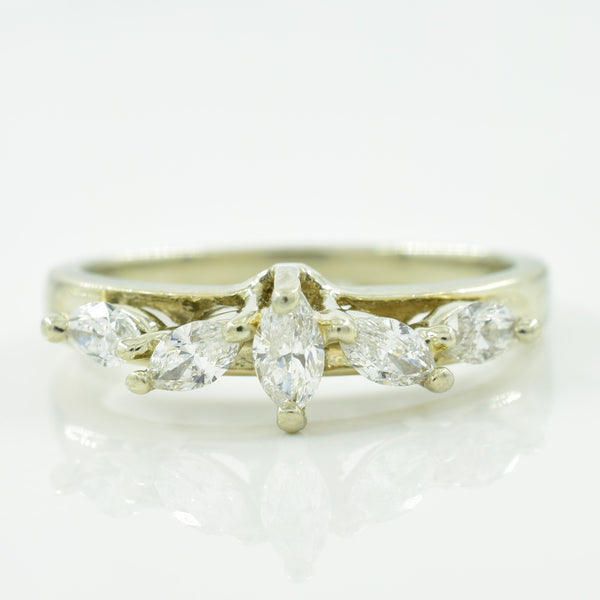 Marquise Cut Diamond Ring | 0.30ctw | SZ 5 |