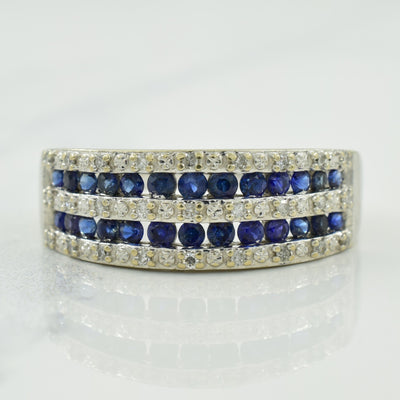Blue Sapphire & Diamond Ring | 0.60ctw, 0.14ctw | SZ 7.25 |