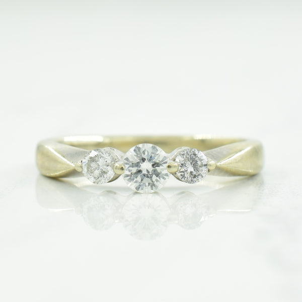 Three Stone Diamond Ring | 0.24ctw | SZ 3.5 |