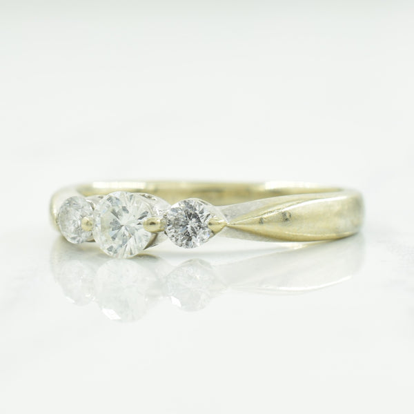 Three Stone Diamond Ring | 0.24ctw | SZ 3.5 |