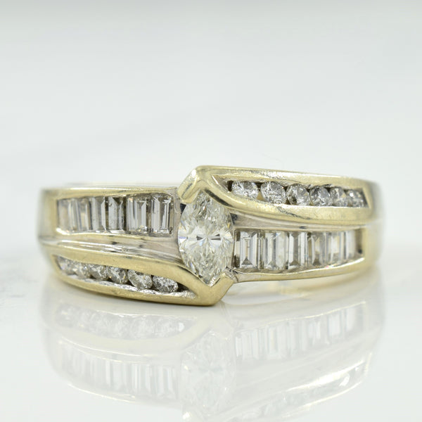 Diamond Marquise Ring | 0.45ctw | SZ 7.75 |