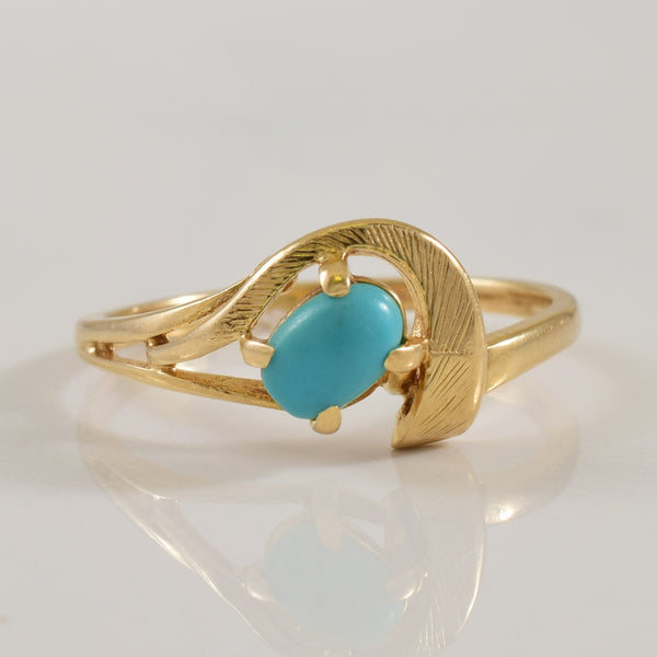 Turquoise Bypass Ring | 0.34ct | SZ 8 |