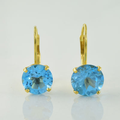Blue Topaz Earrings | 2.70ctw |