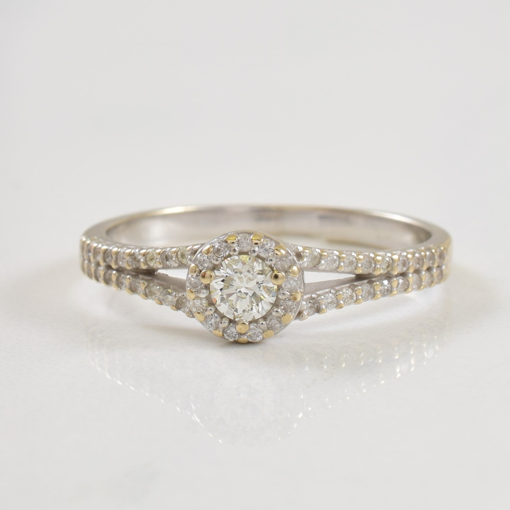 Diamond Halo Ring | 0.39ctw | SZ 6.75 |