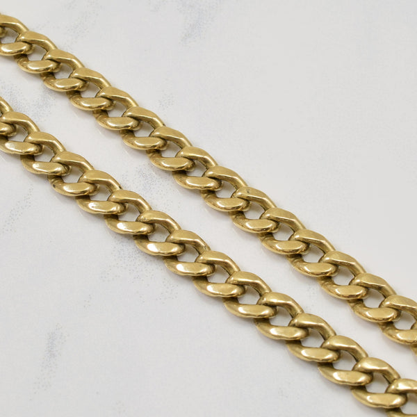 10k Yellow Gold Curb Chain | 22.50