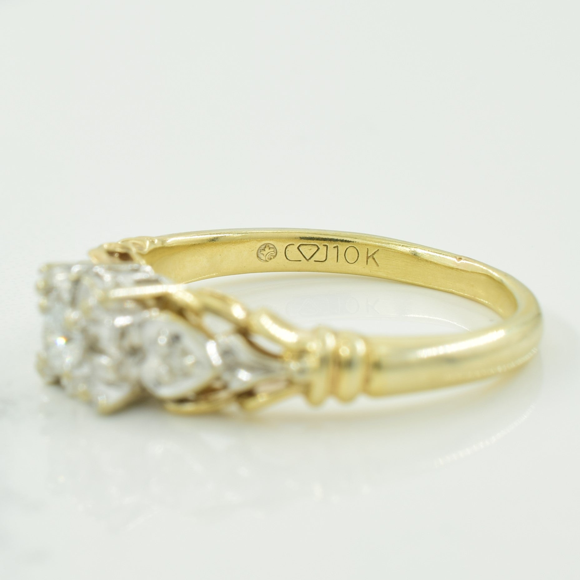 Three Stone Diamond Ring | 0.10ctw | SZ 4.75 |