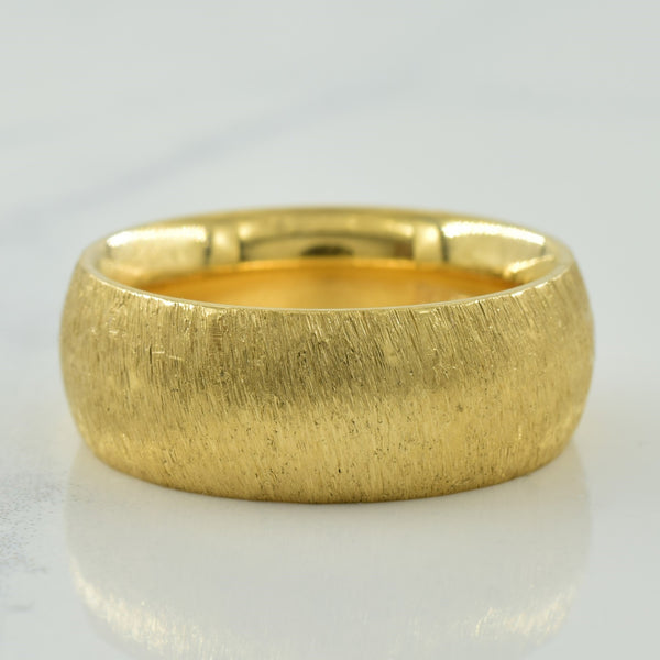 14k Yellow Gold Textured Ring | SZ 7.5 |