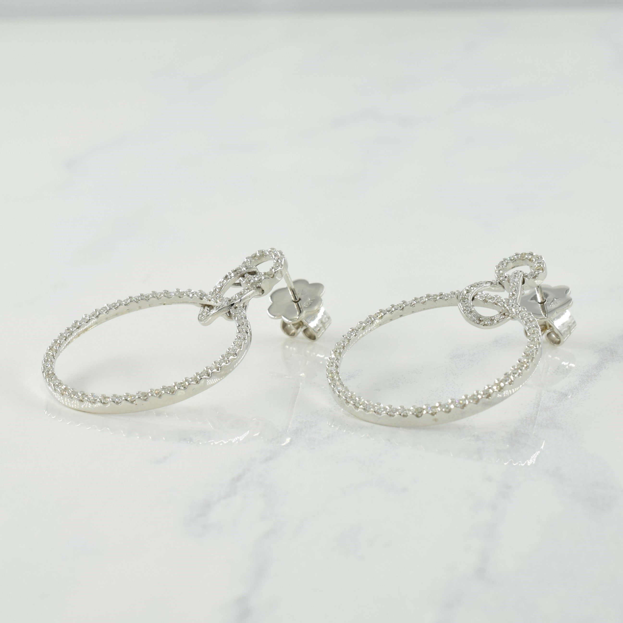 Diamond Drop Earrings | 0.70ctw |
