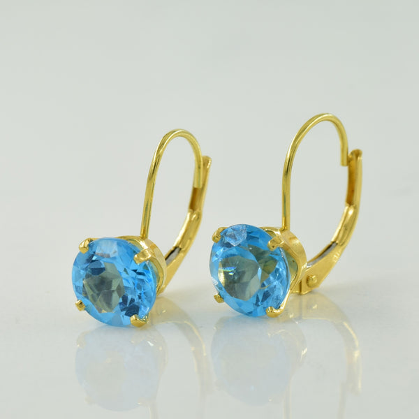 Blue Topaz Earrings | 2.70ctw |