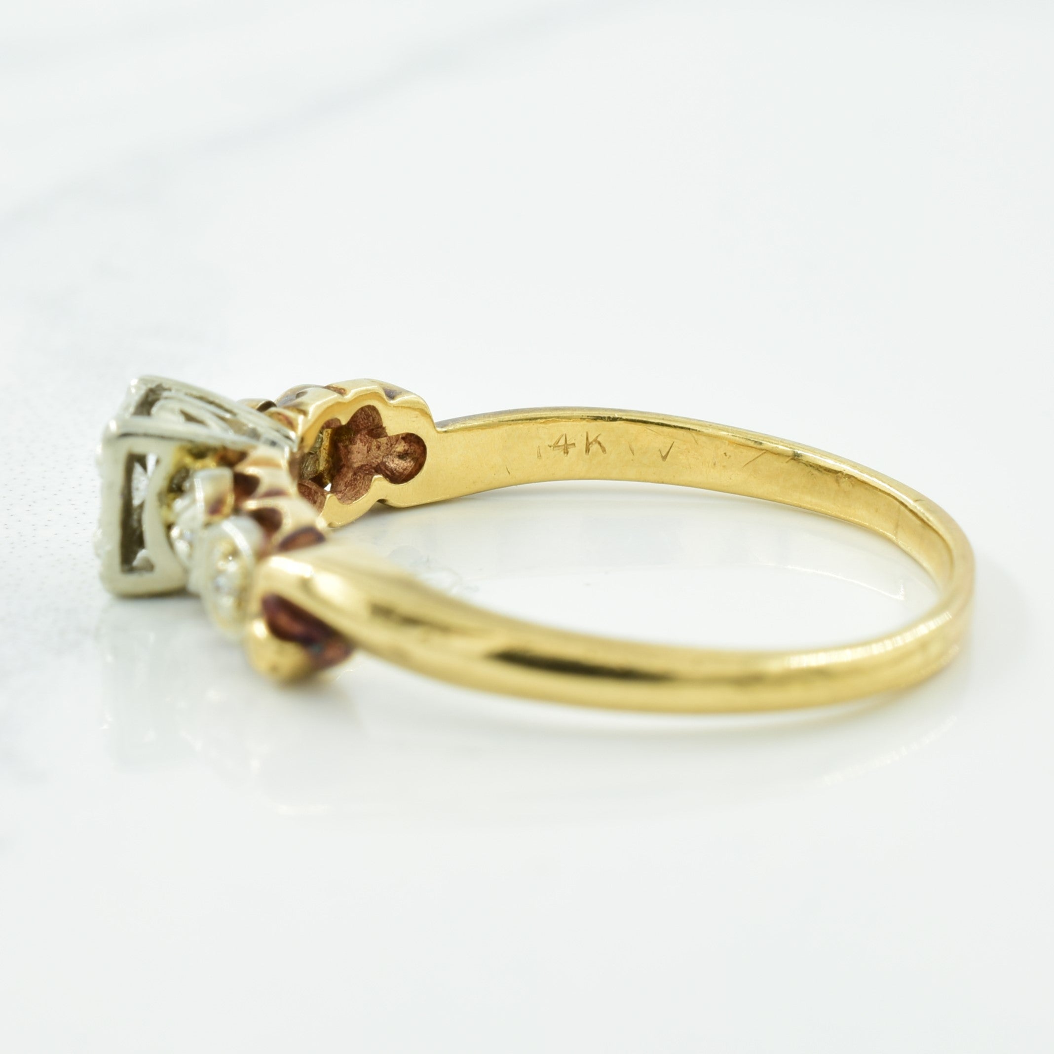 Bague en diamant | 0,06ctw | Taille 8,25 | 